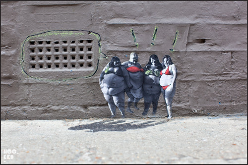 Miniature Street Art in London by Mexican artist Pablo Delgado Pablo Delgado — Miniature Street Art in Shoreditch, London