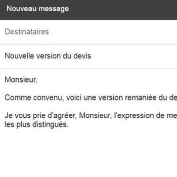 debut mail politesse