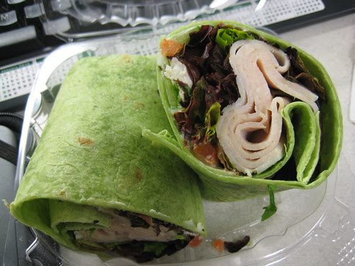 turkey wrap with goats cheese
