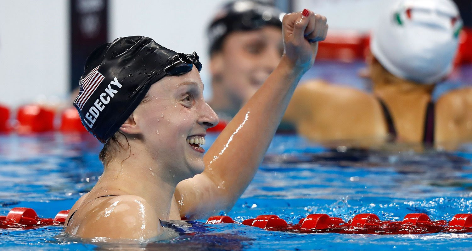 Highlights as usa's katie ledecky wins gold in the women's 800m f...