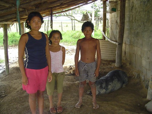 Warao Family, Rio Orinoco, Venezuela