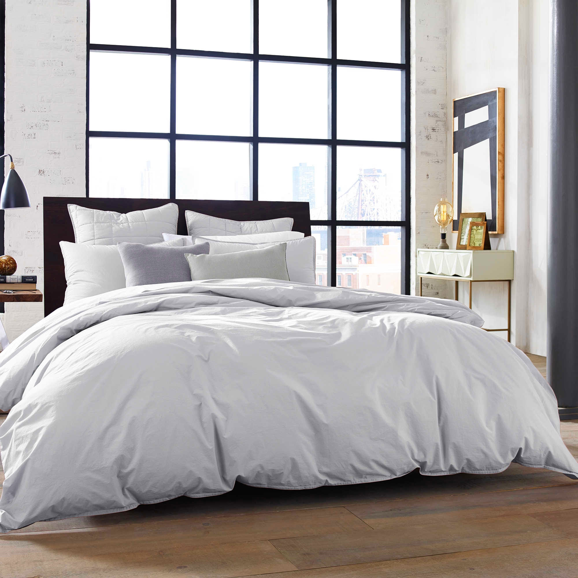 Kenneth Cole Bedding, Kenneth Cole Reaction Home Mineral Duvet Cover In Stoney Blue