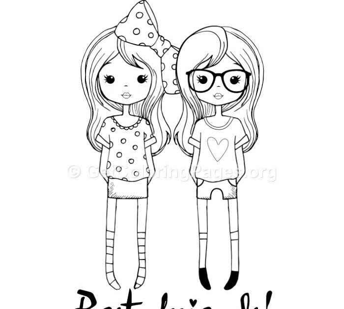 Bff Coloring Pages 3 Girls - Jesyscioblin