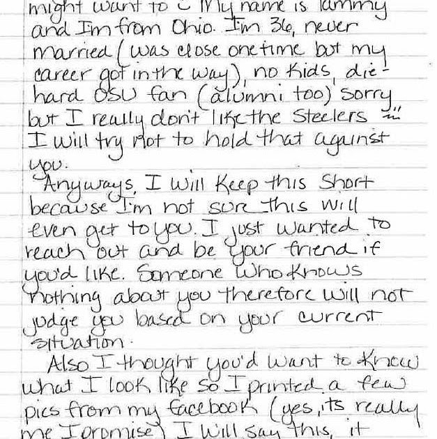 Freaky Letter To Boyfriend In Jail