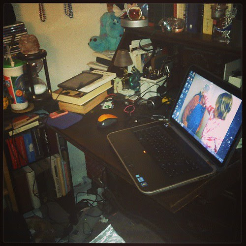 Goodness, my desk is an absolute mess. Ye Gods! #AmWriting