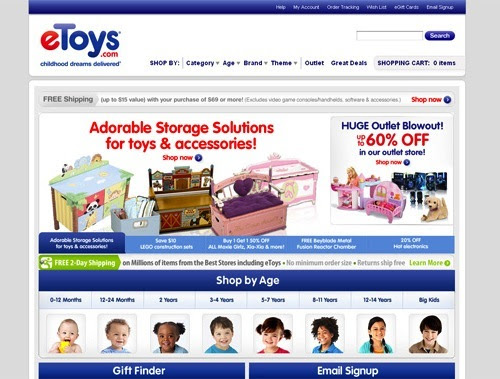 trang chủ website tmdt Etoys