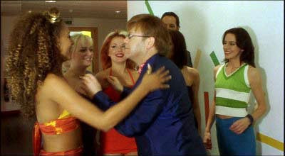 'Uh uh, Elton, you're gay, don't touch those.' Spice World