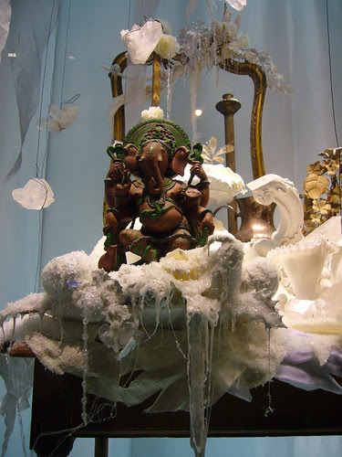 elephant godess on a chair