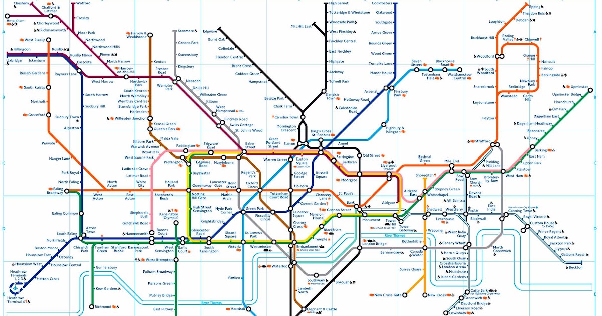 Mapa Londres Metro | Mapa