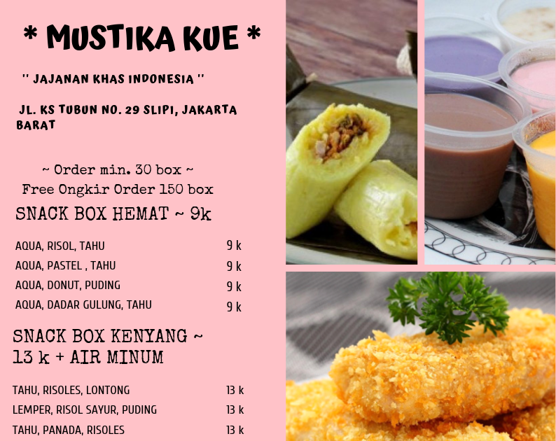Menu Snack Box Kekinian