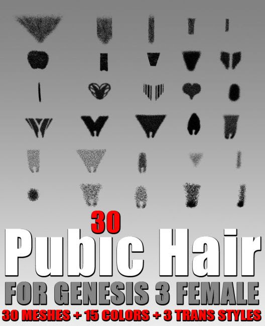 Pubic Hair Design Templates