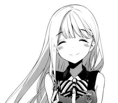 ruokavalikko: Anime Girl Closed Eyes Smile