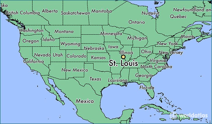 Missouri Map St Louis | Time Zones Map