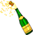BOTTLE WITH POPPING CORK