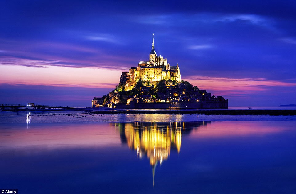 Disney used the fortified island village and castle of Mont Saint-Michel in Normandy, France, as inspiration for Rapunzel's castle
