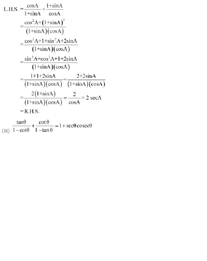 NCERT Solutions for Class 10th Maths Chapter 8 - Introduction to Trigonometry