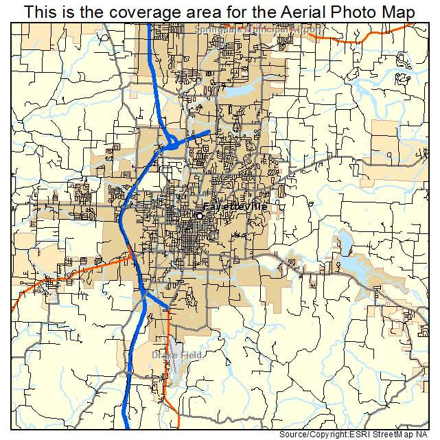 Map Of Fayetteville Arkansas  Zip Code Map