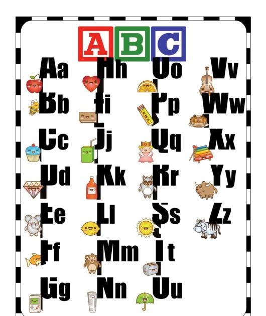 Alphabet Charts Free 6 Best Printable Manuscript Alphabet Chart