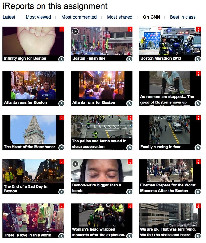 iReports on CNN: Boston Marathon bombings: Your stories: News & Videos about Boston Marathon bombings: Your stories - CNN iReport