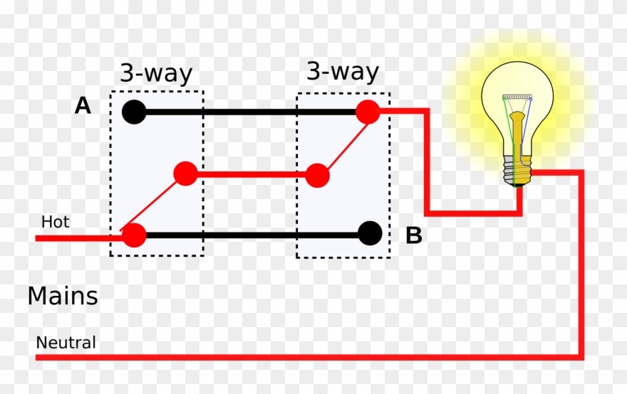 Wiring 2way Switch How To Connect A 2 Way Switch With Circuit Diagram