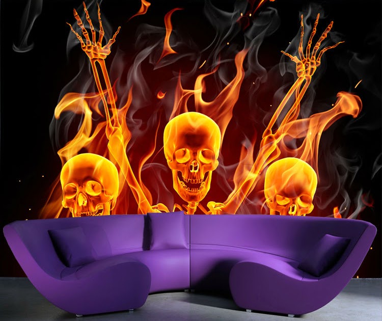 Gambar Tengkorak Api Keren Wallpaper Gambar Terbaru HD