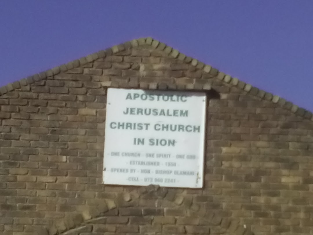 Apostolic Jerusalem Christ Church In Sion