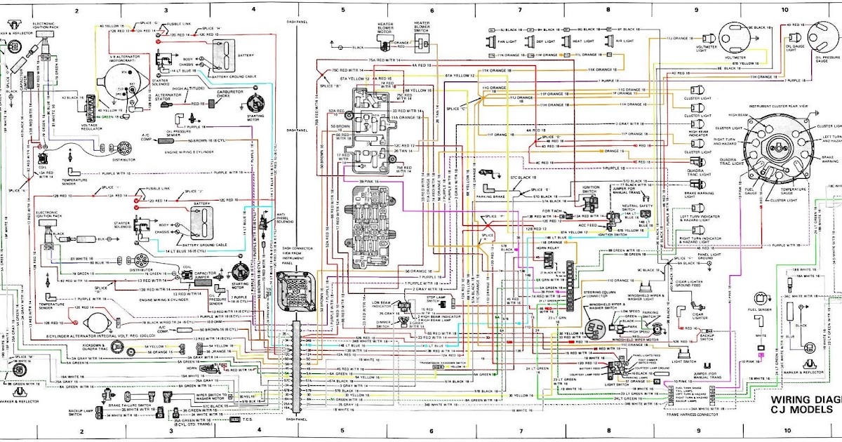 Cj7 Wiring Schematic / 1980 Jeep Cj7 Wiring Schematic - Wiring Diagram