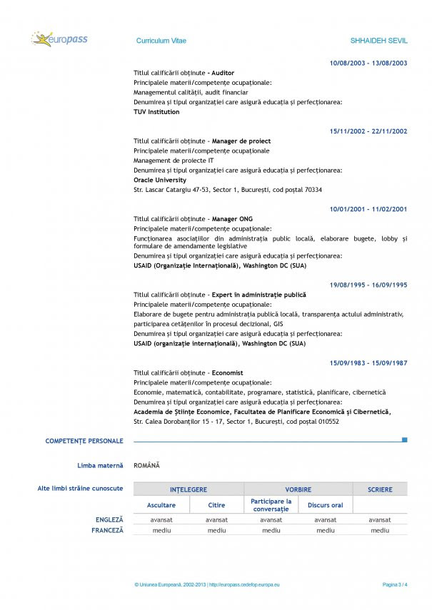 Competente Organizationale Manageriale Cv  5