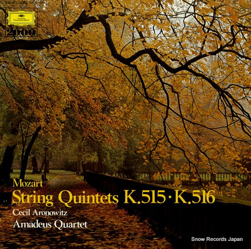 AMADEUS QUARTET mozart; string quintets k.515 k.516