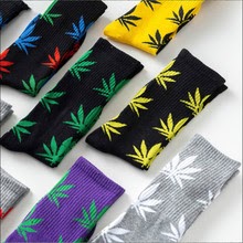 Women Comfortable  Cotton Casual Long Weed Crew Sock
