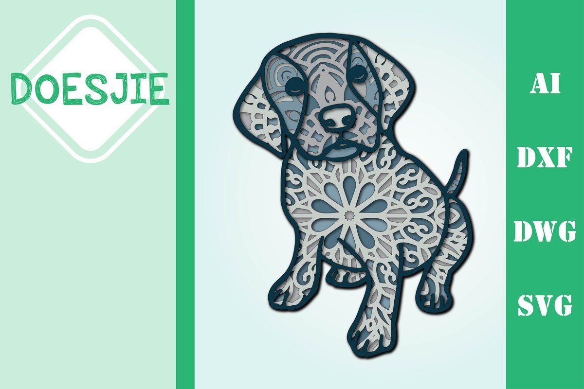 Multi Layered 3D Mandala Layered Animals Svg - Free Layered SVG Files