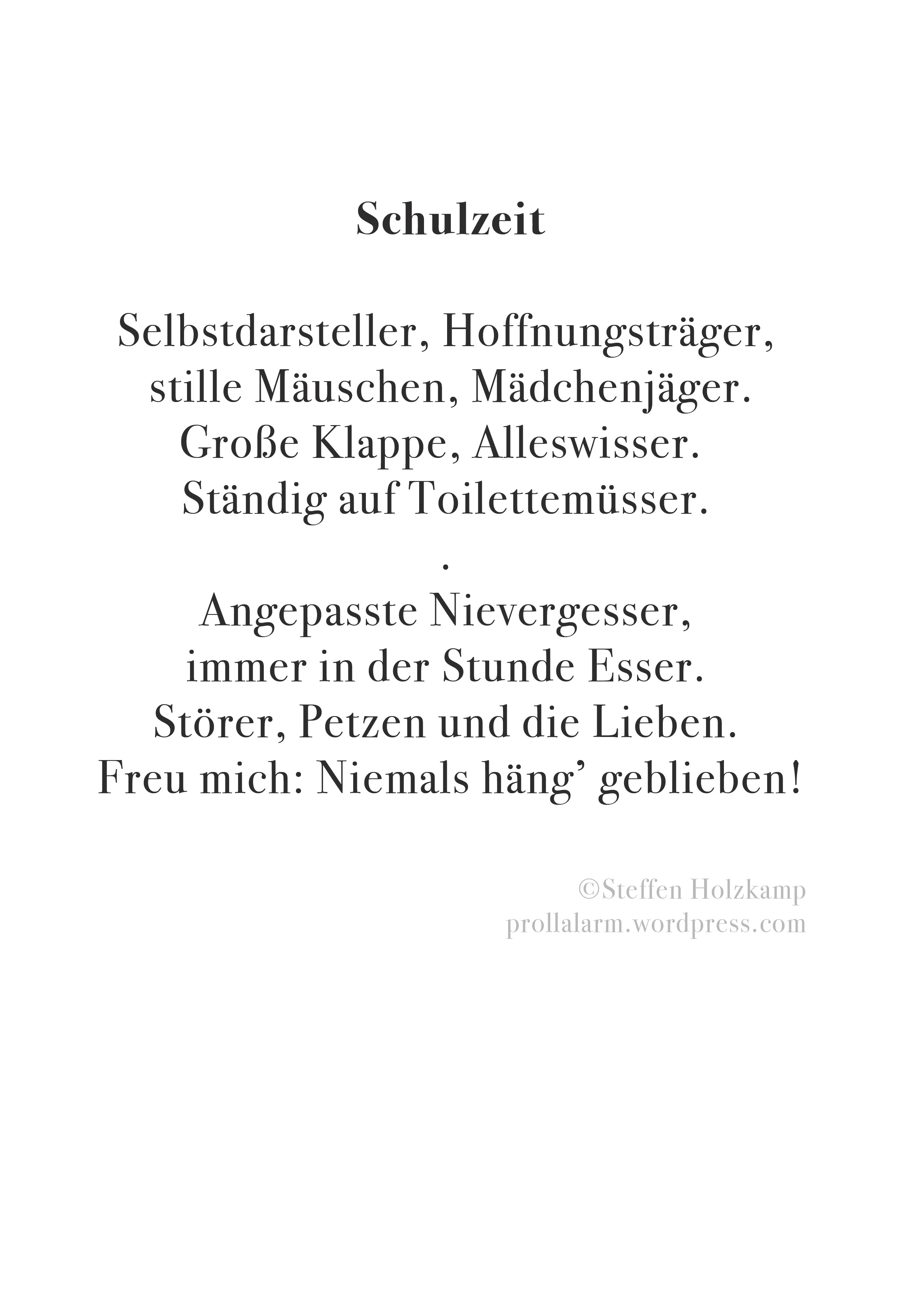 Gedicht Lustig sport