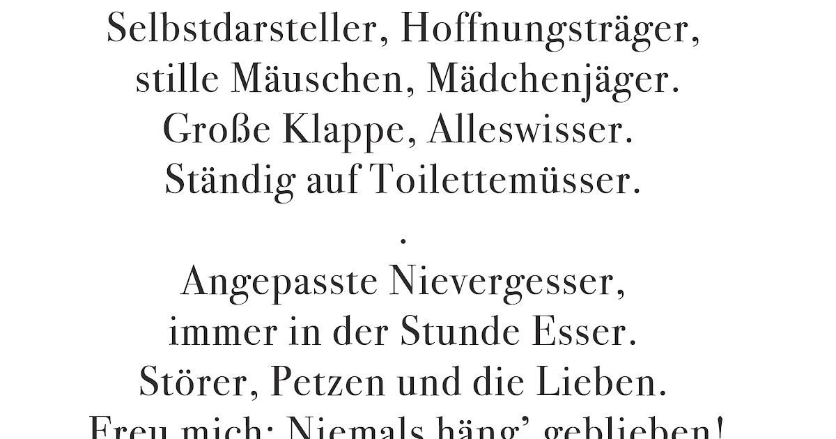 Gedicht Kochen Lustig