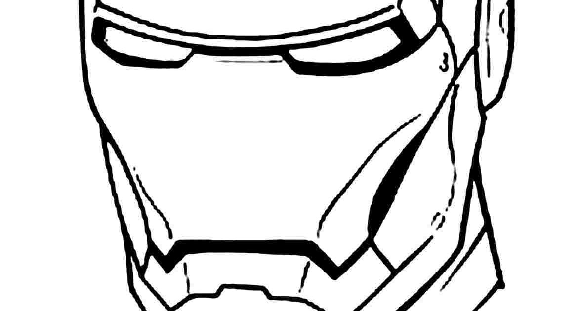 Simple Iron Man Face Drawing
