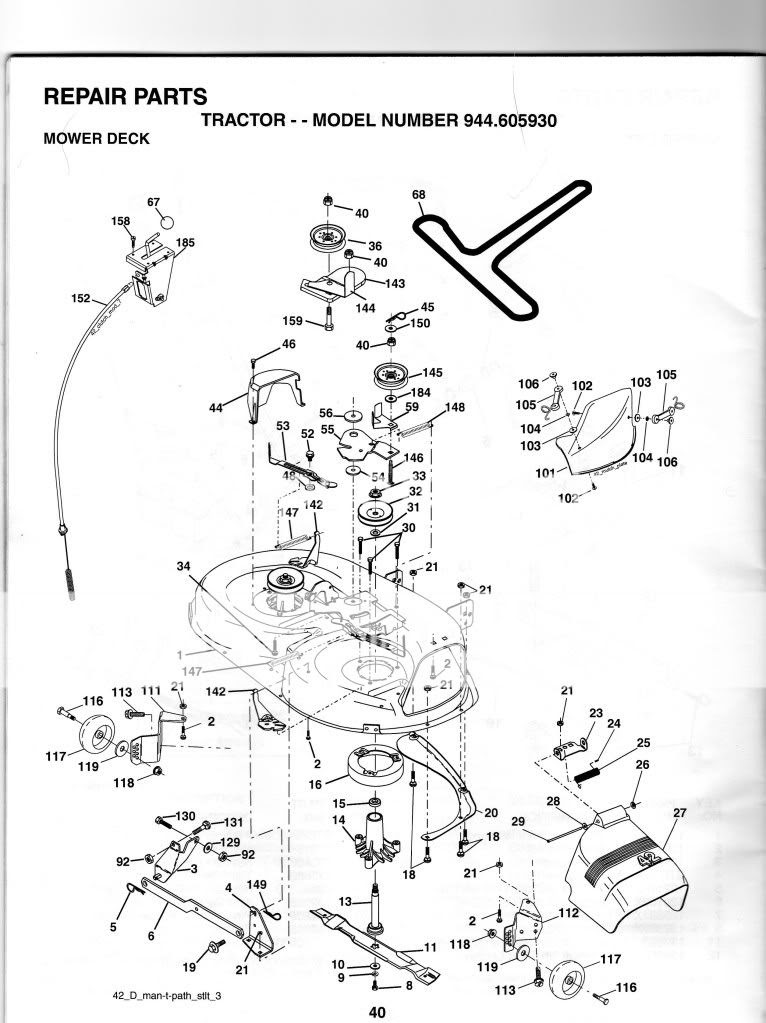 Craftsman Lt3000 Parts Diagram