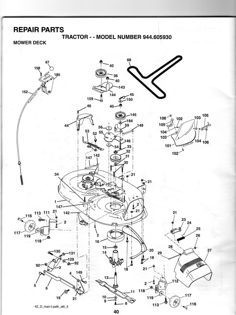 Craftsman Lt3000 Parts Diagram