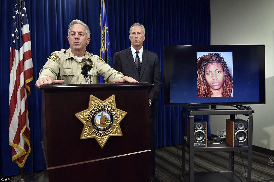 Clark County Sheriff Joe Lombardo (left) and Clark County District Attorney Steve Wolfson (right) speak at a news conference on Monday