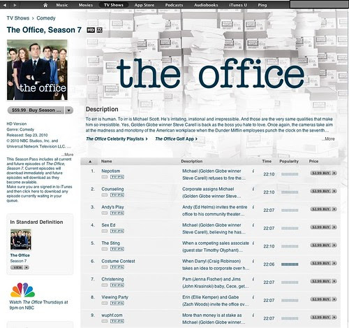 iTunes The Office - Season 7 Episodes 1-9