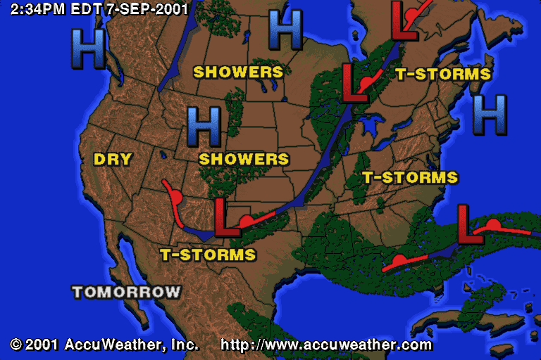 Us Weather Map Tomorrow