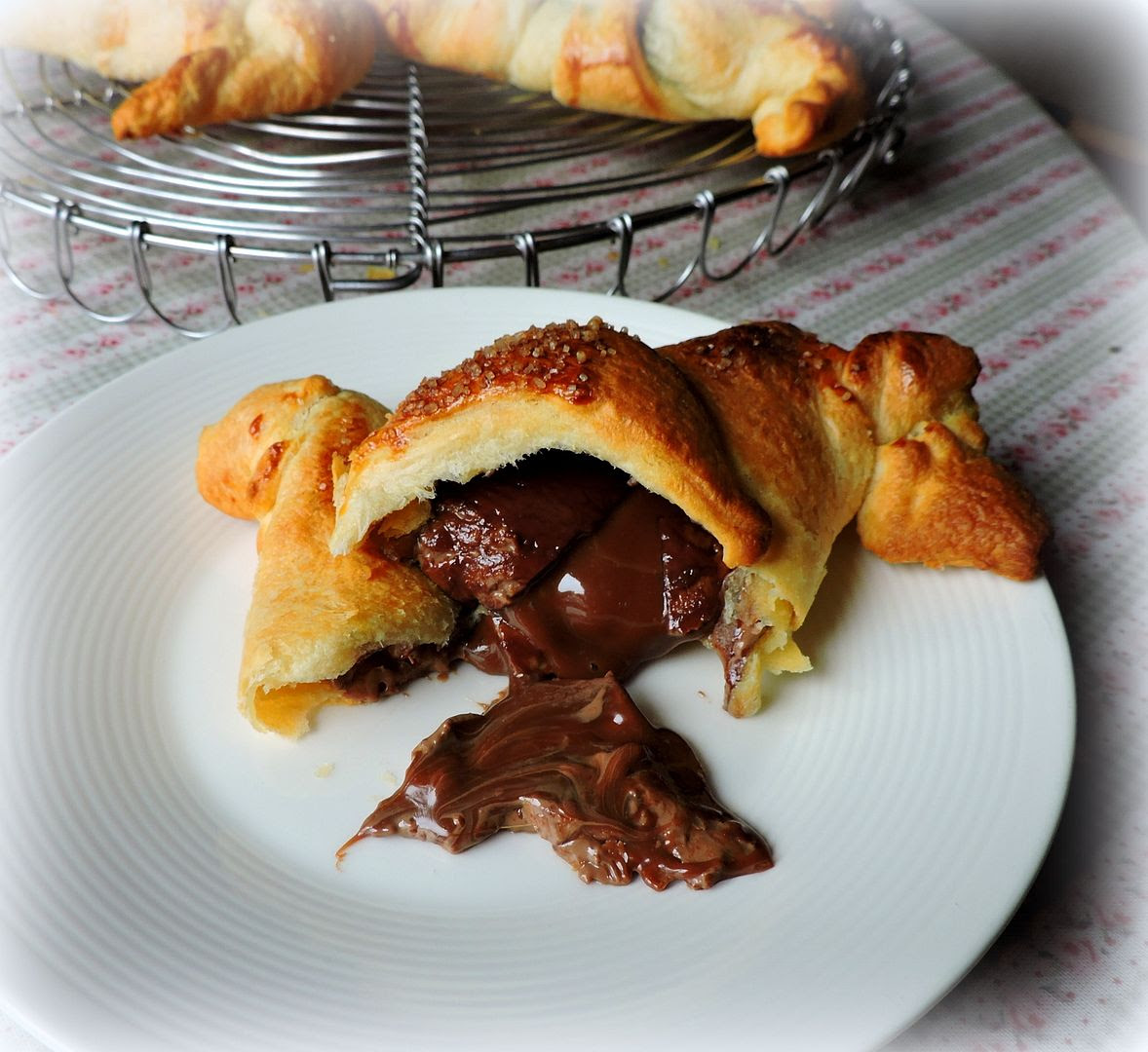 Chocolate & Caramel Stuffed Croissants Chocolate & Caramel Stuffed Croissants