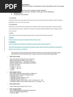 Sebutkan Dan Jelaskan Macam Macam Jenis Data Dalam Microsoft Excel