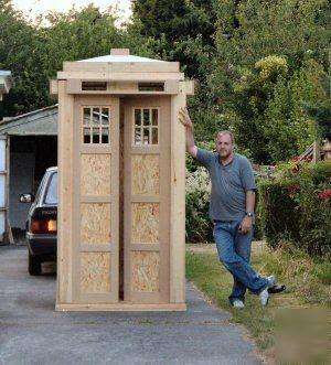 Easy to Tardis tool shed plans Sheds how