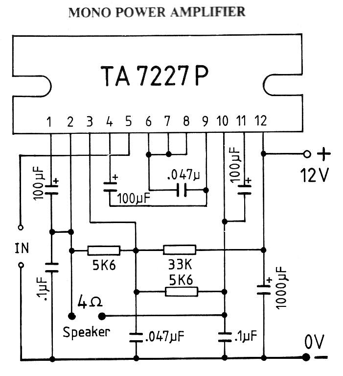 Transistor 12v Car Amp Diagrams - Circuit Diagram Images