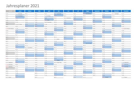 Pdf Jahreskalender 2021 Zum Ausdrucken Kostenlos : Kalender 2021 Als