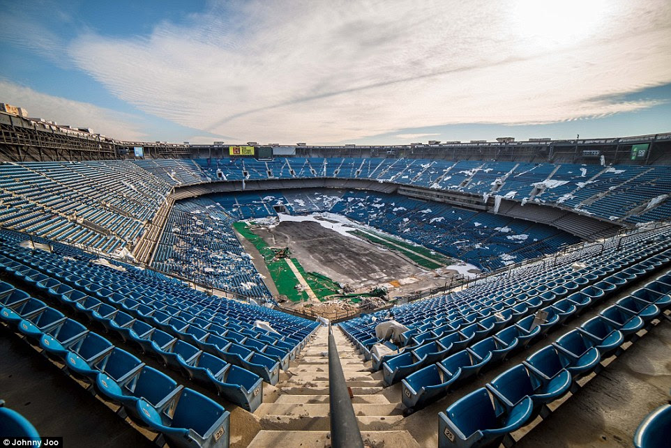 One of the saddest examples of the dramatic decline of Detroit and the surrounding area is what remains of the Pontiac Silverdome – the once proud home to the Detroit Lions, but which today is an empty shell left that's been left to rot