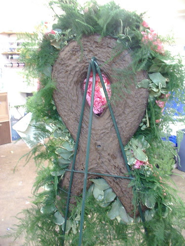 back of breast cancer easel