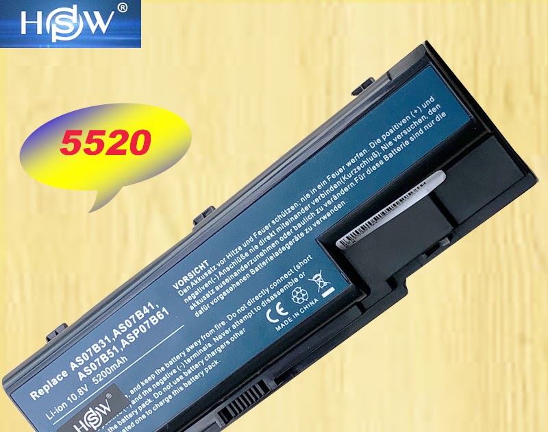 New HSW For Acer Aspire Battery 5520 5720 5920 6920 6920G 7520 7720