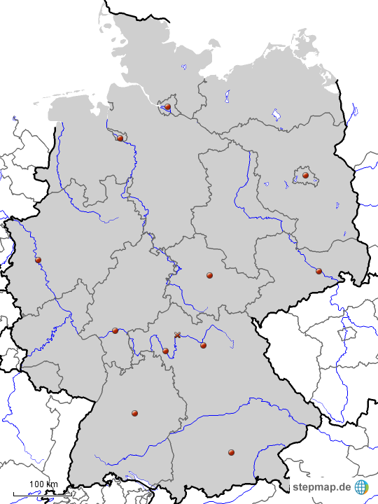 Deutschland Bundesländer Karte Leer