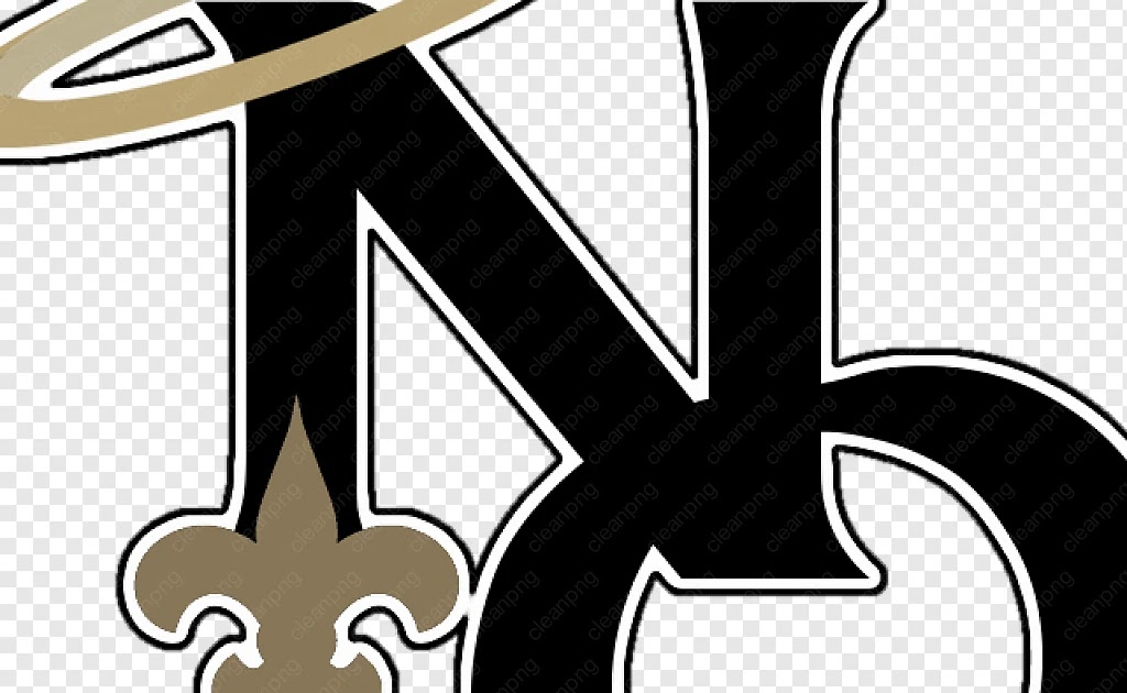 New Orleans Saints Logo Black Background - BHe