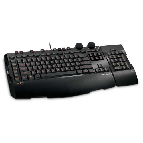 Light Up Keys: Microsoft Sidewinder X6 Gaming Keyboard with USB Port